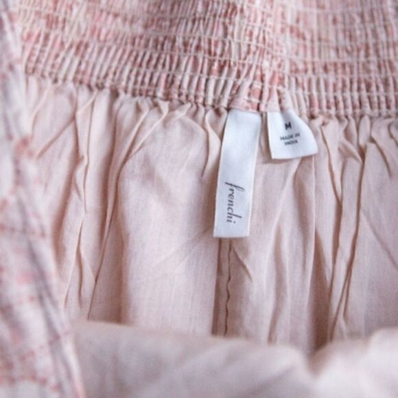 Frenchi Pink Skirt NWOT Pink Floral Pleated Skater Skirt, Size - Medium‎ - Picture 7 of 7